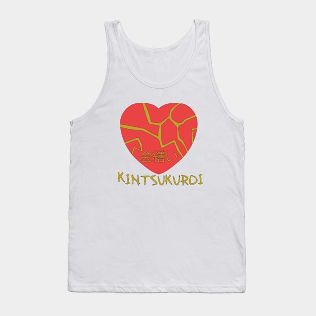 Kintsugi Kintsukuroi Tank Top by DiegoCarvalho